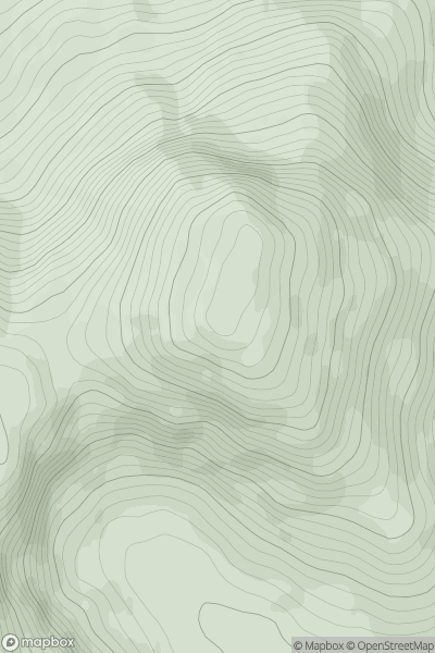 Thumbnail image for Clach Bheinn [Loch Fyne to Bute and the Firth of Clyde] [NS126886] showing contour plot for surrounding peak